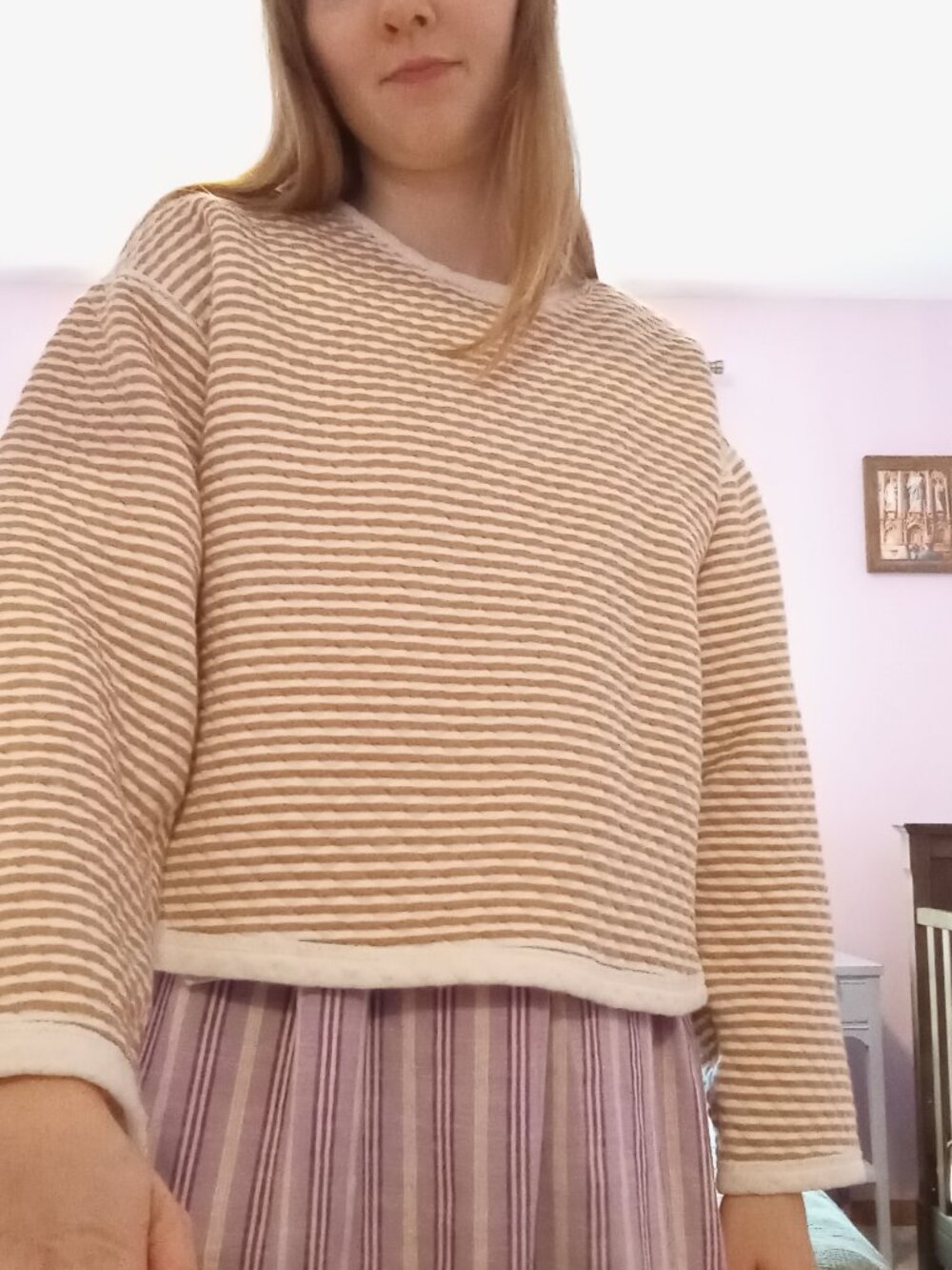 Reversible Cream J. Crew sweatshirt size M